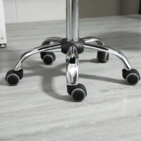 Ein 2er-Set höhenverstellbare Rollhocker mit Rädern.