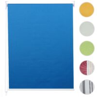 Rollo Fensterrollo Seitenzugrollo blickdicht Verdunkelung 80x160cm blau