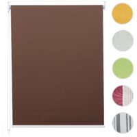 Rollo Fensterrollo Seitenzugrollo blickdicht Verdunkelung 40x160cm braun