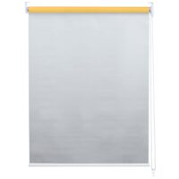 Rollo Fensterrollo Seitenzugrollo blickdicht Verdunkelung 60x230cm gelb