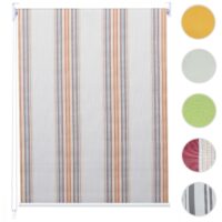 Rollo Fensterrollo Seitenzugrollo blickdicht Verdunkelung 40x160cm grau/braun/orange