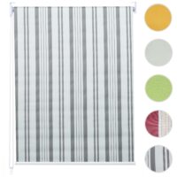 Rollo Fensterrollo Seitenzugrollo blickdicht Verdunkelung 40x160cm grau/weiss
