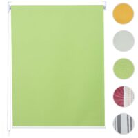 Rollo Fensterrollo Seitenzugrollo blickdicht Verdunkelung 80x230cm hellgrün