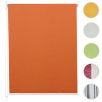 Rollo Fensterrollo Seitenzugrollo blickdicht Verdunkelung 40x160cm orange