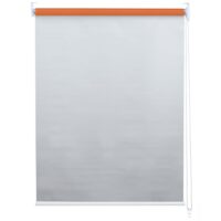 Rollo Fensterrollo Seitenzugrollo blickdicht Verdunkelung 50x160cm orange