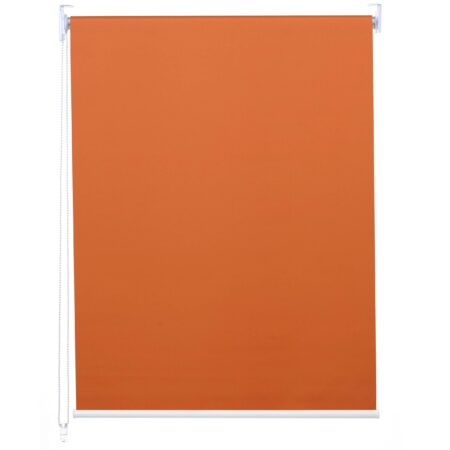 Rollo Fensterrollo Seitenzugrollo blickdicht Verdunkelung 80x230cm orange