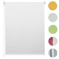 Rollo Fensterrollo Seitenzugrollo blickdicht Verdunkelung 80x160cm weiss