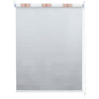 Rollo Fensterrollo Seitenzugrollo blickdicht Verdunkelung 120x160cm weiss/rot/beige
