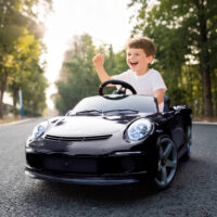 Kinderauto elektrisch RUF GT ferngesteuert 3-5 Jahre schwarz