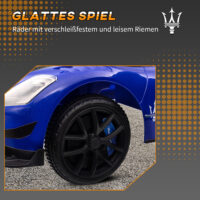 Blaues Bobby Car Rutschauto mit Stauraum unter dem Sitz und Hupe, perfekt für Kinder von 1.5-5 Jahren. Fördert Bewegung und Koordination.