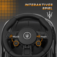 Schwarzes Bobby Car Rutschauto mit Stauraum unter dem Sitz und Hupe, ideal für Kinder von 1.5-5 Jahren. Ein Klassiker für die ersten Fahrten.