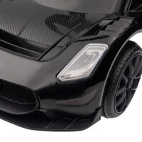 Schwarzes Bobby Car Rutschauto mit Stauraum unter dem Sitz und Hupe, ideal für Kinder von 1.5-5 Jahren. Ein Klassiker für die ersten Fahrten.