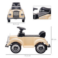 Rutscher Kinderauto Mercedes im klassischen Design beige