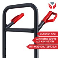 Robuste Sackkarre, klappbar und belastbar bis 200kg für Transportarbeiten.