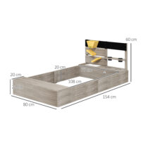 Sandkasten mit Wasserstation und Pflanzkästen aus Holz grau