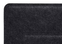 Schallschutz Tischtrennwand schwarz 100x30 cm Büro Pinnwand