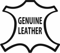 Schaukelstuhl M41 aus Holz ~ Walnuss, Patchworkleder braun