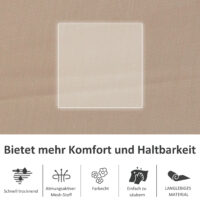 Schaukelstuhl Garten Schaukelliege für draussen Metall beige