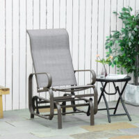 Schaukelstuhl Relaxstuhl für Garten Terrasse Balkon Outdoor Metall