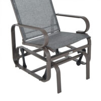 Schaukelstuhl Relaxstuhl für Garten Terrasse Balkon Outdoor Metall