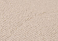 Schaukelstuhl Relaxsessel Holz Bouclé beige Gestell natur
