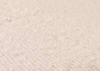 Schaukelstuhl Relaxsessel Holz Bouclé creme Gestell natur