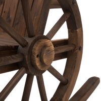 Schaukelstuhl wetterfest rustikales Design für Garten aus Holz