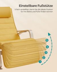 Schaukelstuhl Wippstuhl Birke Beige.