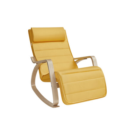 Schaukelstuhl Wippstuhl Birke Beige.