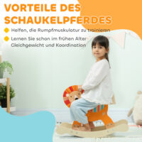Schaukeltier Löwe für Kinder 2-5 Jahre aus Holz