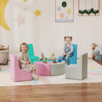 Schaumstoff Bausteine Softbausteine Tisch für Kinder Klettern bunt