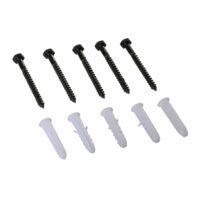 Schwarzer Schiebetürbeschlag für zwei Schiebetüren.