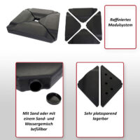 Schirmständer Ampelschirmständer Marktschirmständer für Bodenkreuz 80kg