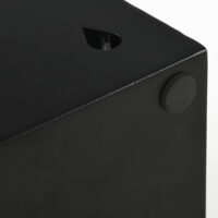 Schirmständer mit 4 Haken und Tropfschale aus Stahl schwarz