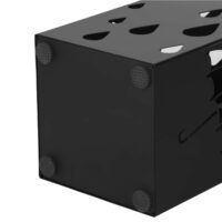 Schirmständer Regenschirmhalter quadratisch Schwarz.