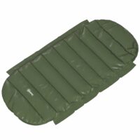 Schlafsack als Deckenschlafsack, klappbar für 3–4 Jahreszeiten, Farbe Grün.