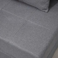 Schlafsessel Gästebett mit abnehmbarem Bezug dunkelgrau