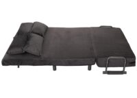 Schlafsessel Klappsessel Schlafsofa Gästebett Liegefläche 190x100cm Chenille dunkelgrau