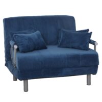 Schlafsessel Klappsessel Schlafsofa Gästebett Liegefläche 190x100cm Cord blau