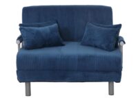 Schlafsessel Klappsessel Schlafsofa Gästebett Liegefläche 190x100cm Cord blau