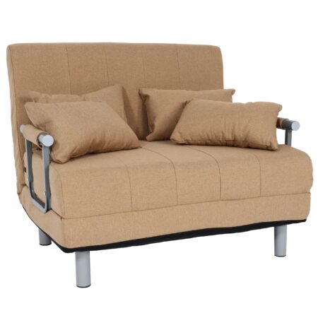 Schlafsessel Klappsessel Schlafsofa Gästebett Liegefläche 186x97cm creme-beige