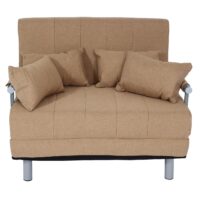 Schlafsessel Klappsessel Schlafsofa Gästebett Liegefläche 186x97cm creme-beige