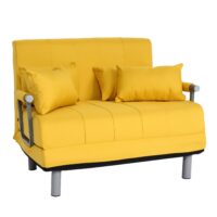 Schlafsessel Klappsessel Schlafsofa Gästebett Liegefläche 186x97cm gelb