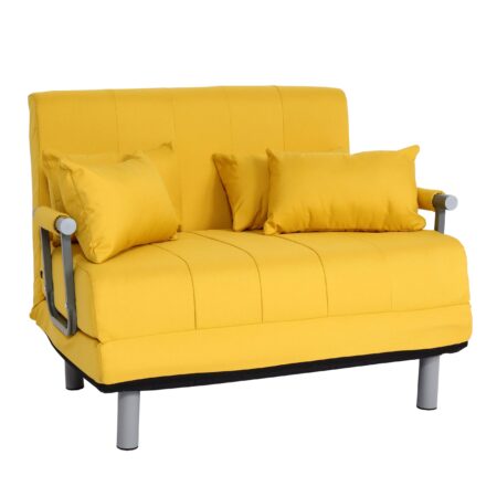 Schlafsessel Klappsessel Schlafsofa Gästebett Liegefläche 186x97cm gelb