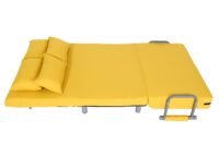 Schlafsessel Klappsessel Schlafsofa Gästebett Liegefläche 186x97cm gelb