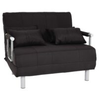 Schlafsessel Klappsessel Schlafsofa Gästebett Liegefläche 186x97cm schwarz