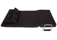 Schlafsessel Klappsessel Schlafsofa Gästebett Liegefläche 186x97cm schwarz