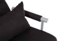 Schlafsessel Klappsessel Schlafsofa Gästebett Liegefläche 186x97cm schwarz
