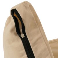Bodensessel Schlafsessel Klappsessel faltbar Stahlrahmen Samt beige