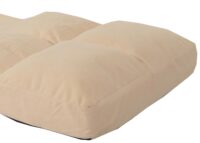 Bodensessel Schlafsessel Klappsessel faltbar Stahlrahmen Samt beige
